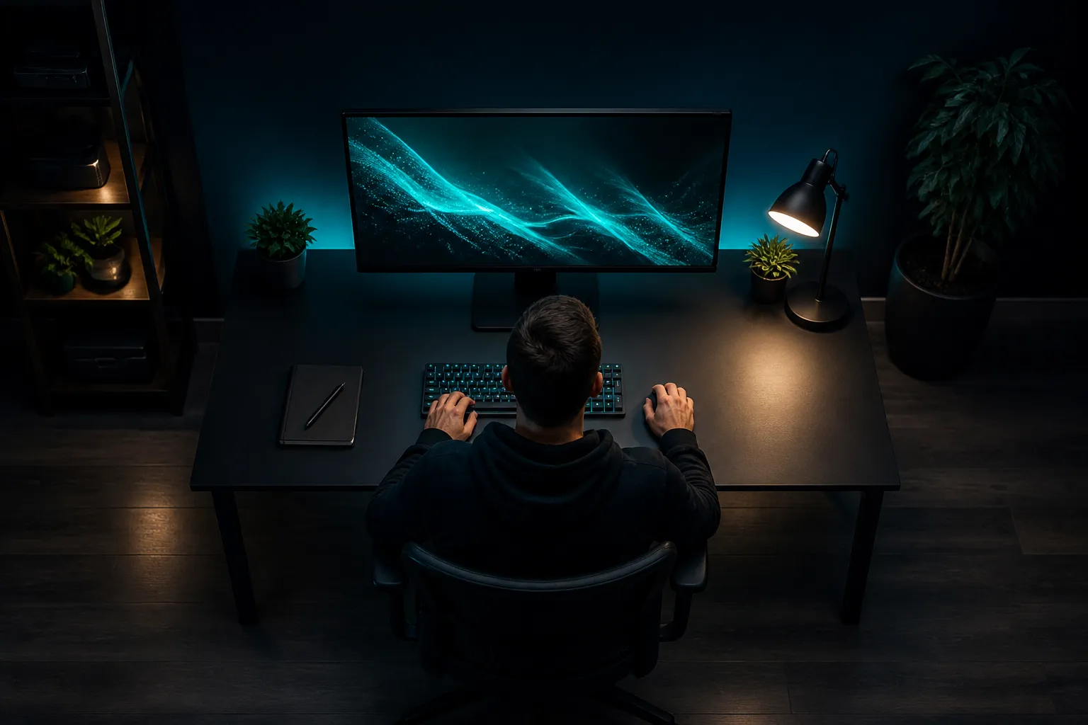 AIRAVIX technology workspace showing precision and calm execution